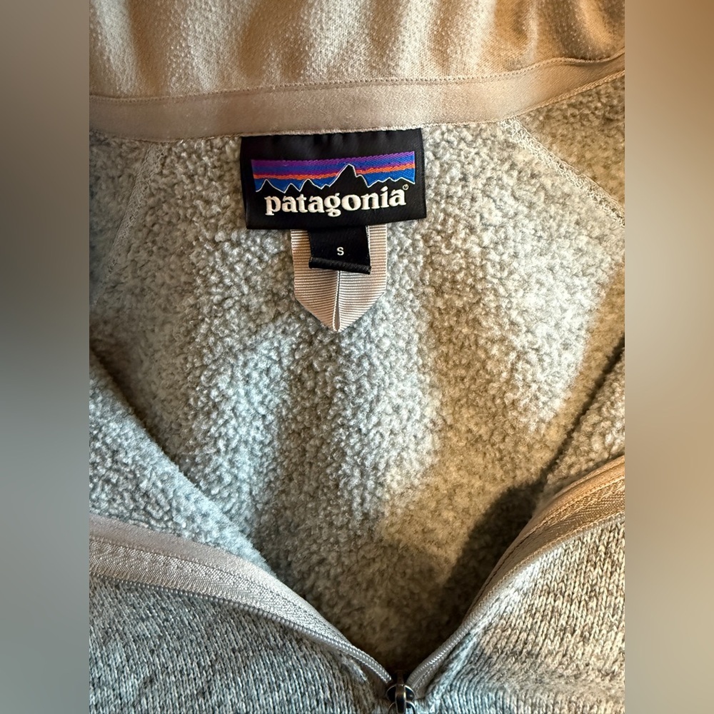 Patagonia Light Blue Fleece‎ Quarter Zip - Picture 7 of 7